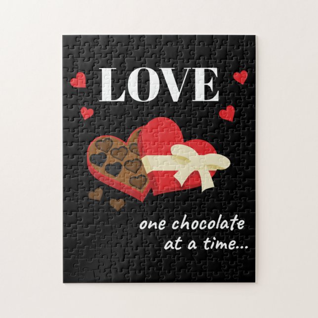 Puzzle Love One Chocolate at a Time Drôle Citation (Vertical)