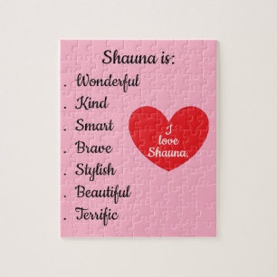 Puzzle Love & Words - Rose avec grand coeur :