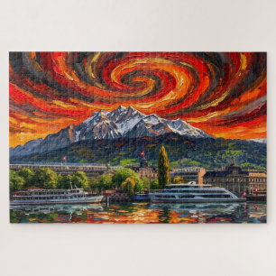Puzzle Lucerne Alpine : Édition Galerie Solar Vortex