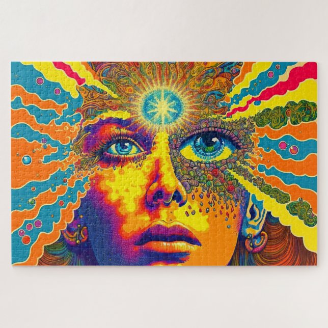 Puzzle Lumière de l'art psychédélique (Horizontal)
