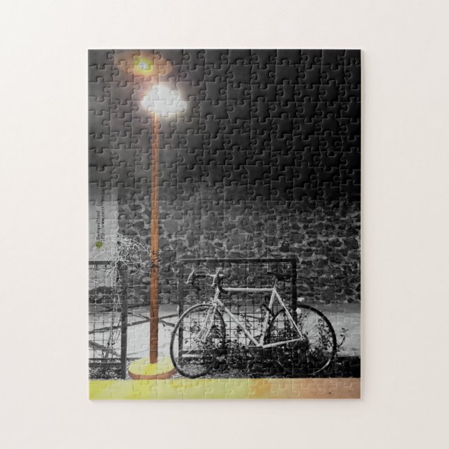 Puzzle Lumière du soir sur la photo de vélo (Vertical)