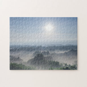 Puzzle Lumière du soleil lumineuse dans les arbres en