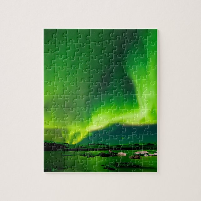 Puzzle Luminaires nordiques d'Islande (Vertical)