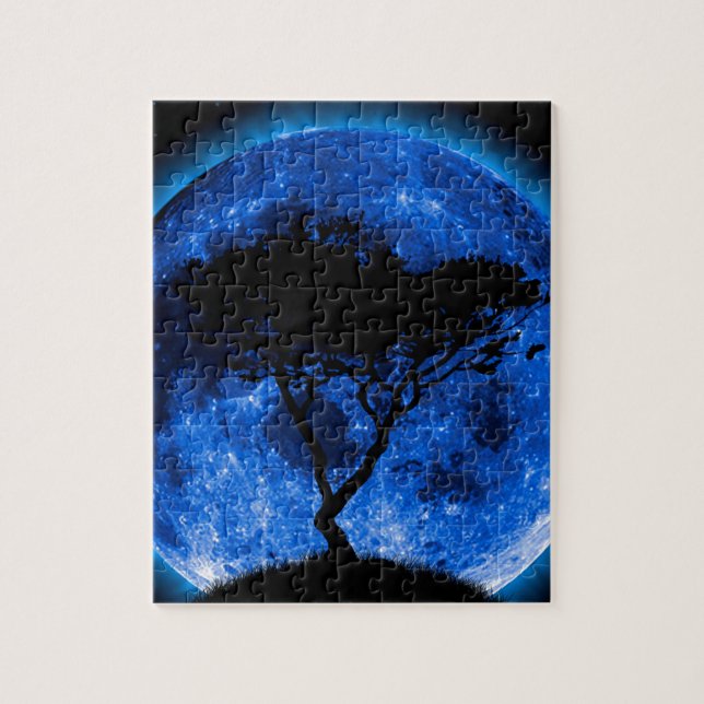 Puzzle Lune bleue (Vertical)