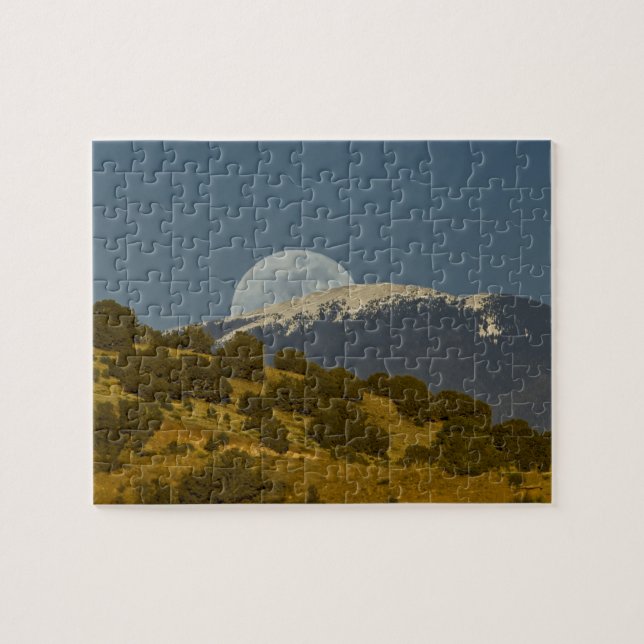 Puzzle Lune surplombant les monts Sangre de Cristo, (Horizontal)