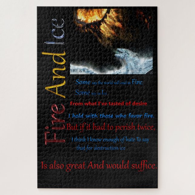 Puzzle Lutte Contre Le Feu Et La Glace (Vertical)