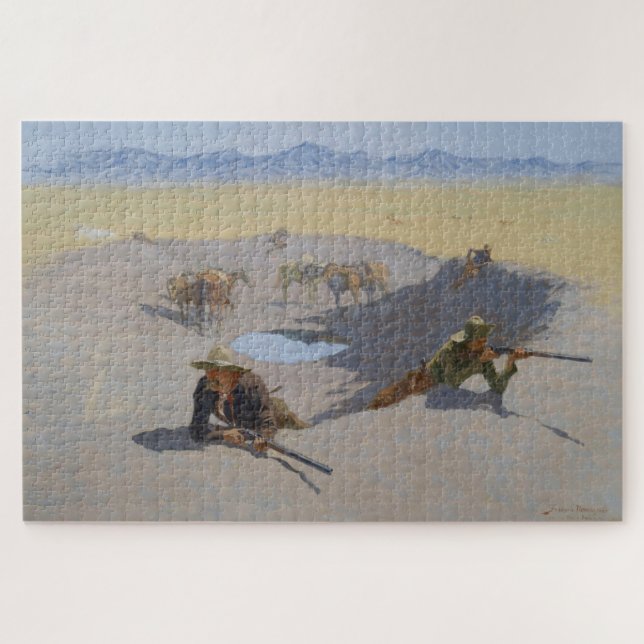 Puzzle Lutter pour le trou d'eau (Horizontal)
