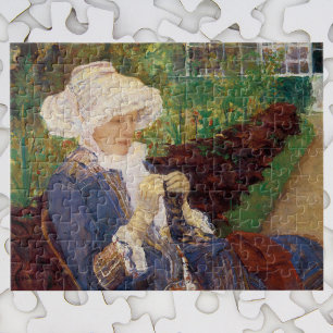 Puzzle Lydia Crocheting en Jardin à Marly, Mary Cassatt