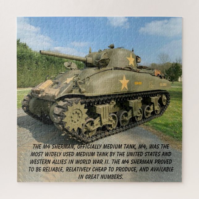 PUZZLE M4 SHERMAN TANK   (Vertical)