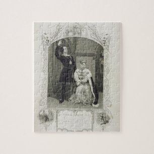 Puzzle M. Phelps comme Hamlet et Mlle Glyn comme Reine