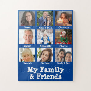 Puzzle Ma Famille Et Mes Amis Nom Et Photo Blue Dementia