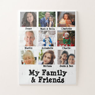 Puzzle Ma Famille Et Mes Amis Nom Et Photo White Dementia