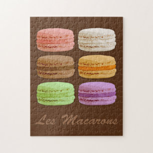 Puzzle Macarons français, Pastels multicolores