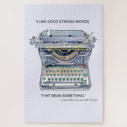 Puzzle Machine à écrire vintage