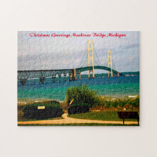Puzzle Mackinac Bridge Michigan.