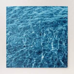 Puzzle Macro Bubbling Blue Sea Photo