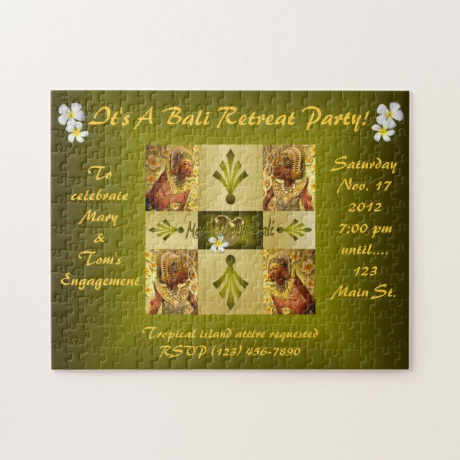 Puzzle Mad About Bali Invitation (Horizontal)