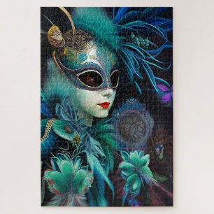 Puzzle Madame Masquerade Turquoise
