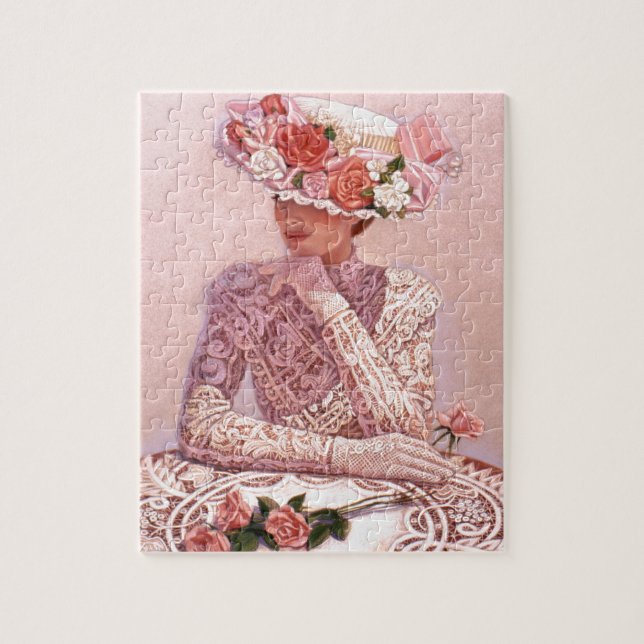 Puzzle Madame victorienne romantique (Vertical)