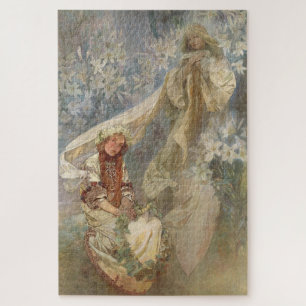 Puzzle Madonna des Lilies par Alphonse Mucha