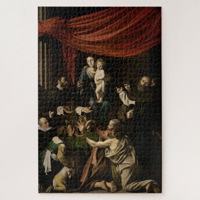 Puzzle Madonna du Rosaire (1605-1607) - Caravaggio (Vertical)