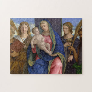 Puzzle Madonna et enfant avec des saints