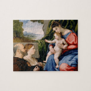 Puzzle Madonna et enfant avec le St John infantile