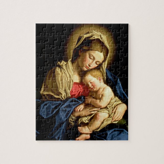 Puzzle Madonna et enfant Jésus - Sassoferrato (Vertical)
