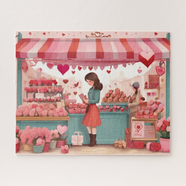Puzzle Magasin de fleurs de la Saint-Valentin (Horizontal)