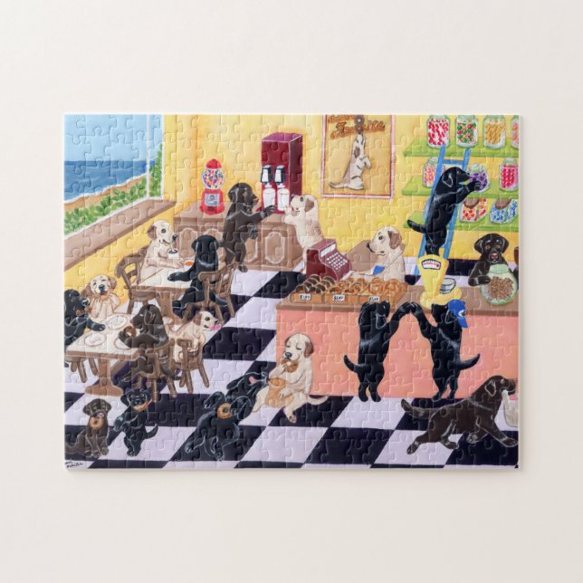Puzzle Magasin Labradors de sucrerie (Horizontal)