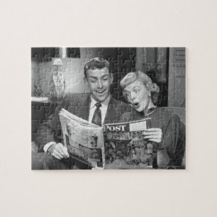 Puzzle Magazine de lecture de couples