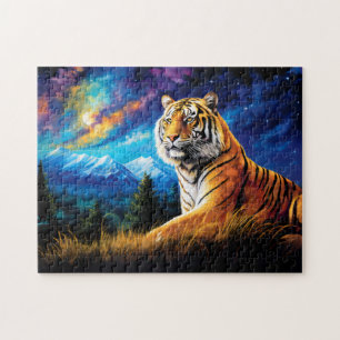 Puzzle Magnifique art du zodiaque chinois du Tigre