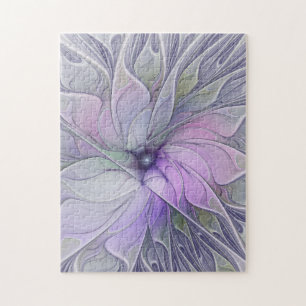 Puzzle Magnifique beauté moderne abstraite fleur d'art fr