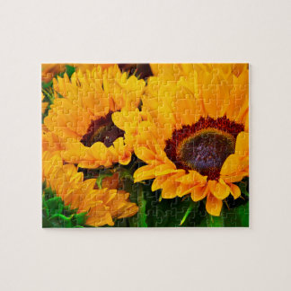 Puzzle Magnifique bouquet de tournesols jaunes et orange