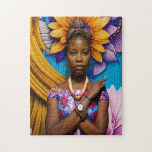 Puzzle Magnifique femme africaine avec montre