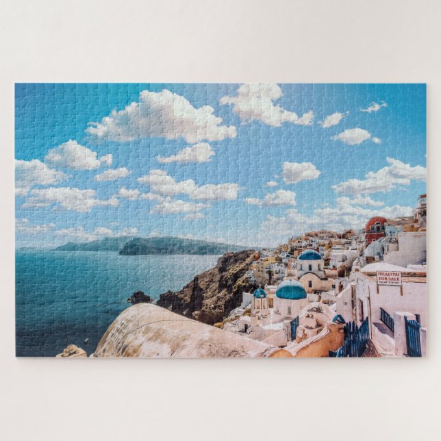 Puzzle Magnifique Santorin coloré (Horizontal)