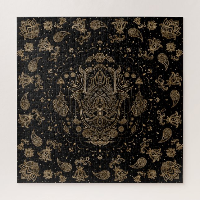 Puzzle Main de Hamsa - Main de l'ornement de Fatima (Vertical)