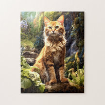 Maine Coon dans la nature.