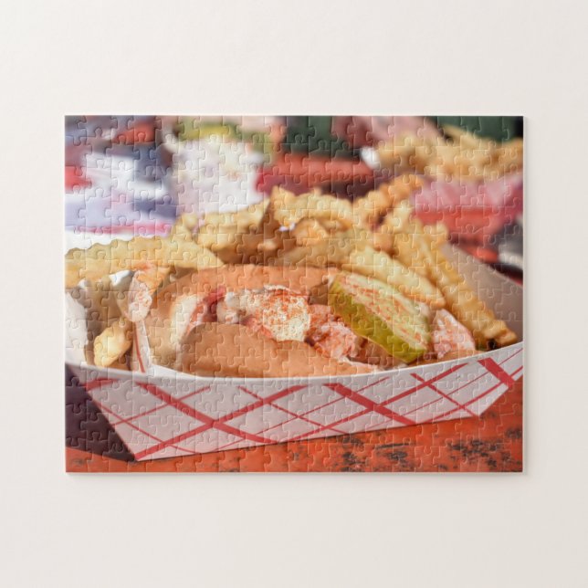 Puzzle Maine ME Lobster Roll Sandwich Foody Aliments de f (Horizontal)