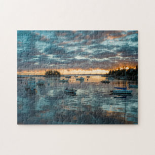 Puzzle Maine, Newagen, port au coucher du soleil 1