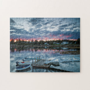 Puzzle Maine, Newagen, port de coucher de soleil 2 2
