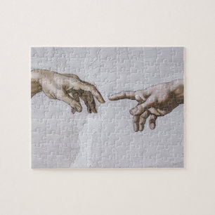 Puzzle Mains de Dieu et Adam par Michel-Ange