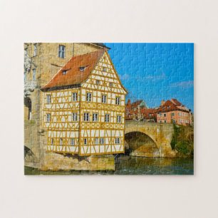 Puzzle Mairie de Bamberg Fachwerkhaus Allemagne.
