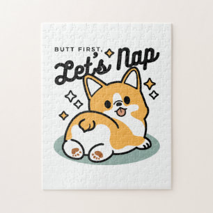 Puzzle Mais d'abord, Nappons - mignon Caricature à bouton