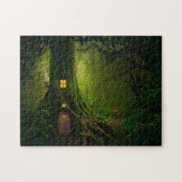 Puzzle Maison dans l'arbre de la forêt enchantée