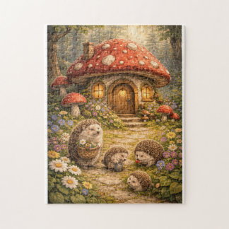 Puzzle Maison du champignon du hérisson