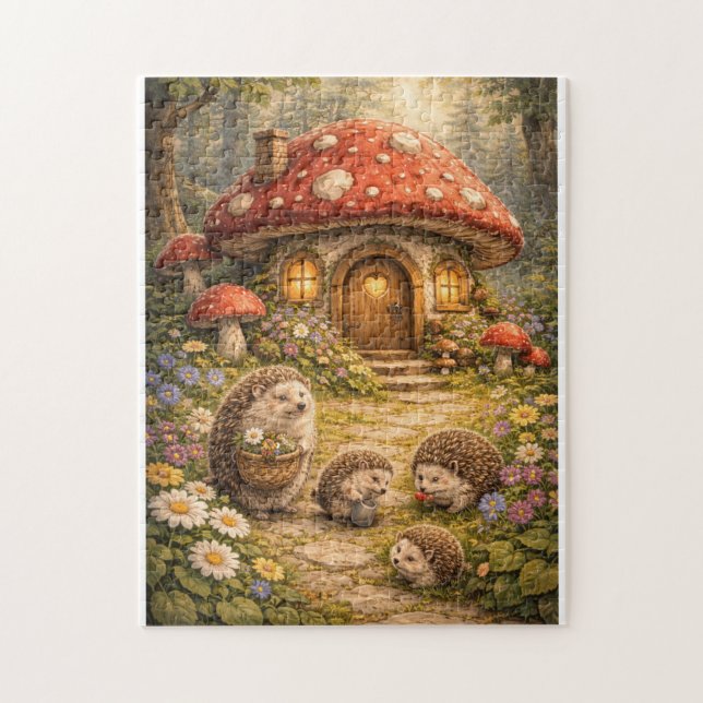 Puzzle Maison du champignon du hérisson (Vertical)