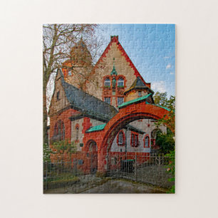 Puzzle Maison Haardt Corner Darmstadt Hesse Allemagne.