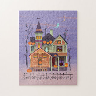 Puzzle Maison Jack-o'lanterne d'Halloween