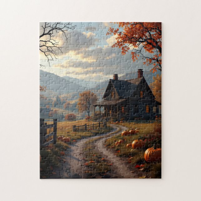 Puzzle Maison pour la fête de Thanksgiving (Vertical)
